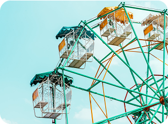 Ferris wheel at amusement park